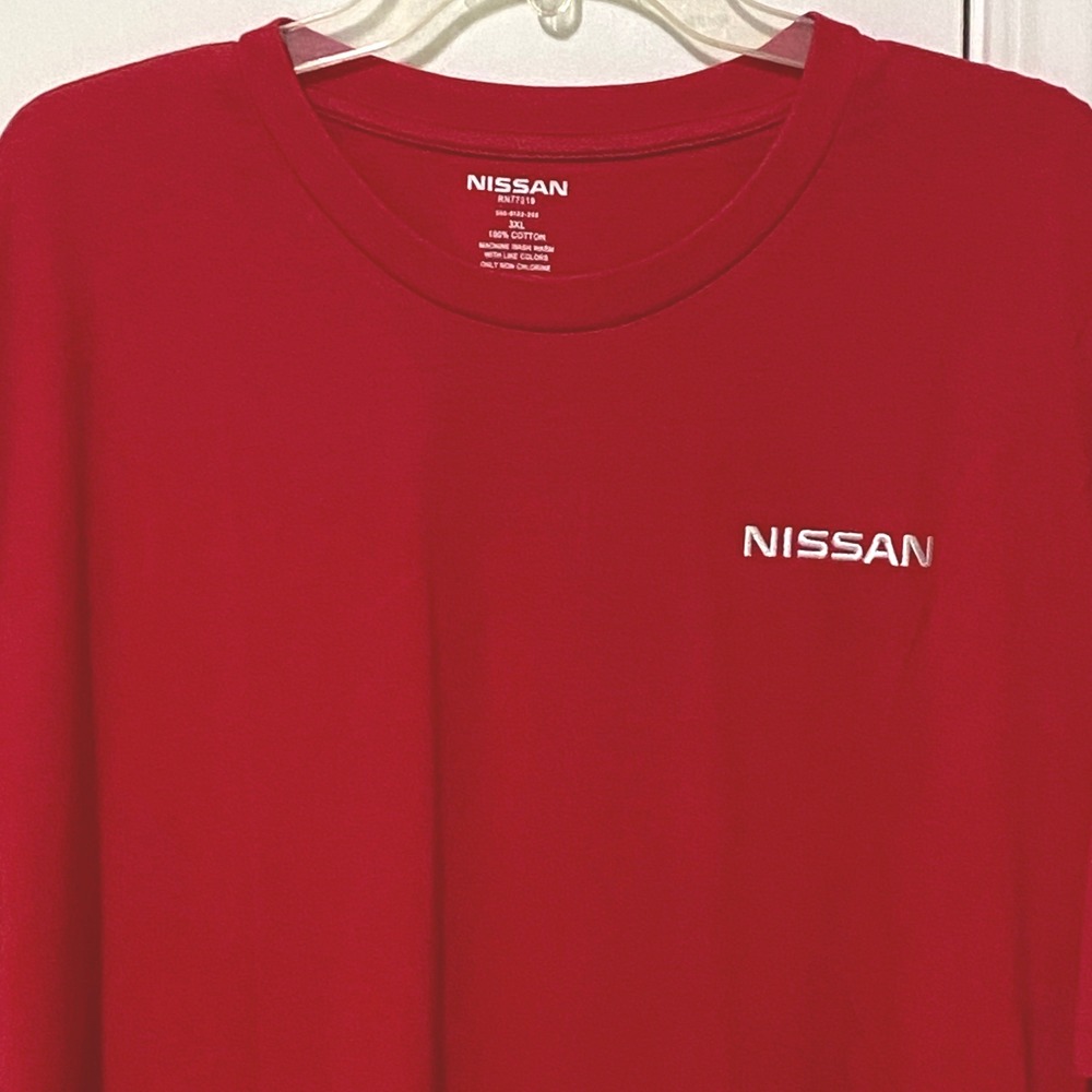 Nissan Mens T-Shirt 3XL Red Automotive Car Enthusiast JDM Streetwear Motorsports